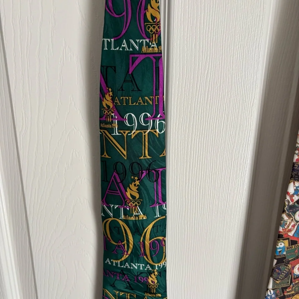 Lot of 2 VTG‎ 1996 Atlanta Olympic Games Collection Ties by Ralph Marlin